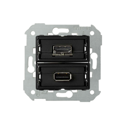 USB socket + HDMI (v1.4), female