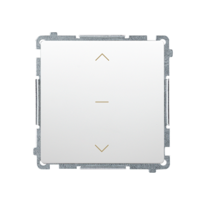 Three positions (1-0-2) single roller blind switch, 10A