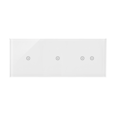 Touch panel 3 modules, Modul 1: 1 touch field, Module 2: 1 touch field, Module 3: 2 horizontal touch fields, Fixing: horizontal