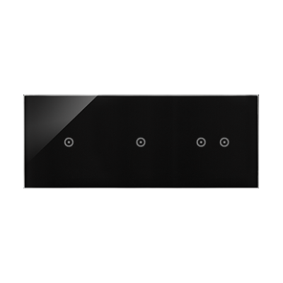 Simon 54 Touch touch panel 3 modules, Modul 1: 1 touch field, Module 2: 1 touch field, Module 3: 2 horizontal touch fields, Fixing: horizontal, frozen lava