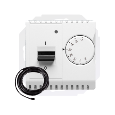Simon Basic temperature regultor with outer sensor, white
