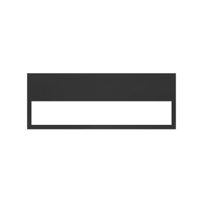 Simon 100 frame minimum 3 elements, black matt