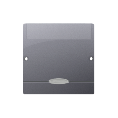 Made-to-order product, Double hotel room switch with indicator light, (module), Simon Basic, IP20, 10A, silver matt, metalic