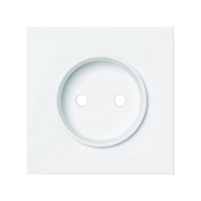 Simon 100 cover for two-pole socket outlet, white matt