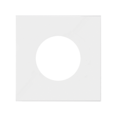 Simon 100 cover for Euroamerican socket outlet, white matt