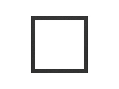Simon 100 frame for 1 element, black matt