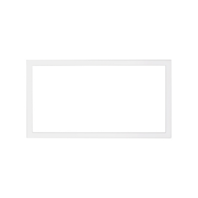 Frame for 2 elements shiny white Simon 100, white matt