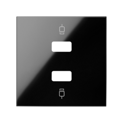 Simon 100 dangtelis dviem USB jungtims, juoda