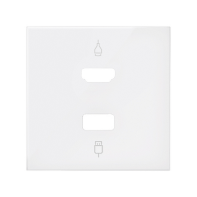 Simon 100 HDMI+USB jungties dangtelis, Produkto pavadinimas: HDMI+USB, matinė balta