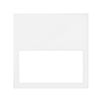 Simon 100 frame minimum 1 element, white matt