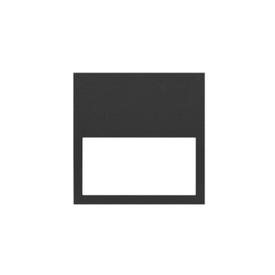 Simon 100 frame minimum 1 element, black matt