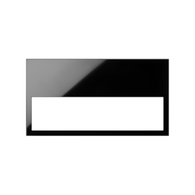 Simon 100 frame minimum 2 elements, black