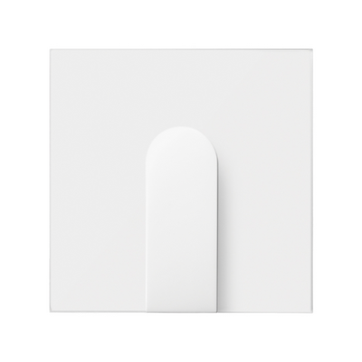 Simon 100 cover for wide wire outlet, white matt