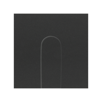 Simon 100 cover for wide wire outlet, black matt