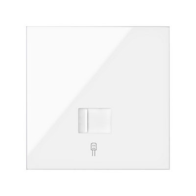 Front kit for 1 element with 1 RJ45 6 UTP IT connector with adaptor