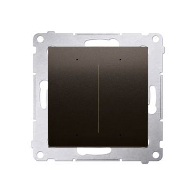 Single lighting controller [Wi-Fi] - SWITCH D, 2 x 6A, 230V, (module), brown matt metallic