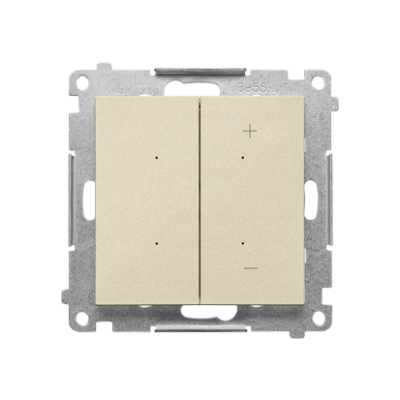 Simon 55 push dimmer illuminated, champagne matt