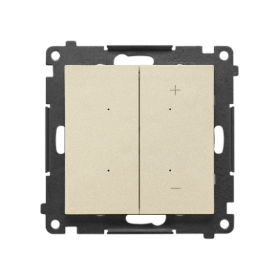 Simon 55 GO dimmer for LED strips 12-24 V, controlled by a smartphone [Wi-Fi] - 1-channel - DIMMER W, (module), champagne matt
