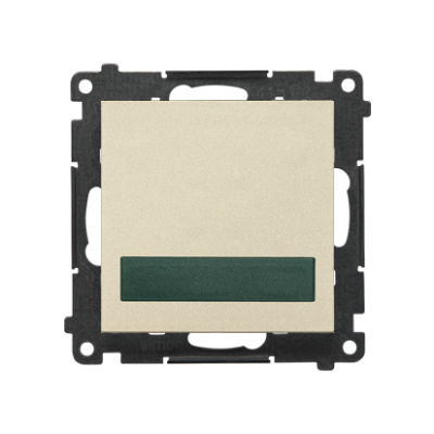 Simon 55 light LED indicator green light, (module), champagne matt