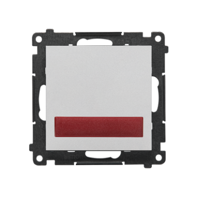 Simon 55 light LED indicator red light, (module), matt aluminum