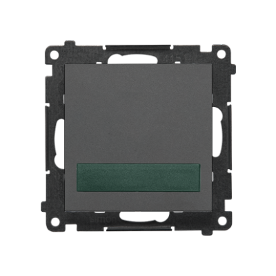 Simon 55 light LED indicator green light, (module), graphite mat