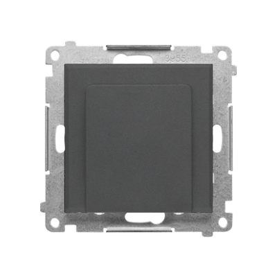 Simon 55 electronic hotel switch with LED backlighting, 16A, graphite mat