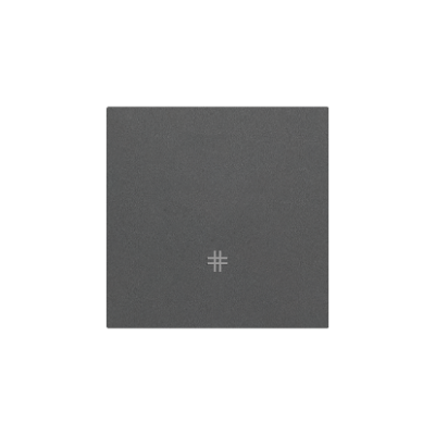 Simon 55 single button for switches and push buttons, graphite mat