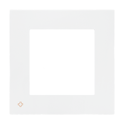 Simon 55 single frame, antibacterial white