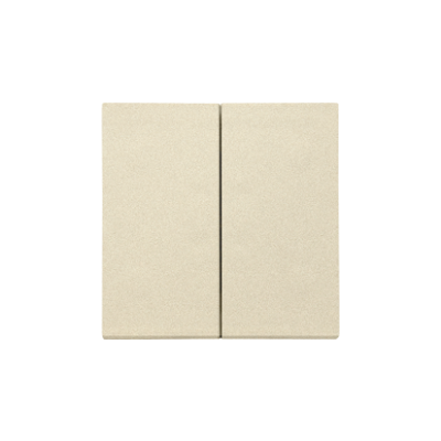 Simon 55 double button for switches and push buttons, champagne matt