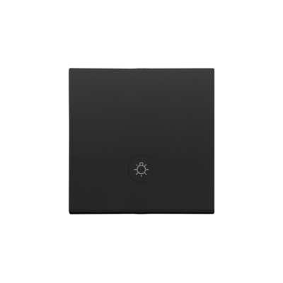 Simon 55 single button for switches and push buttons, black matt