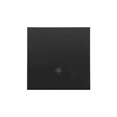 Simon 55 single button for switches and push buttons, black matt