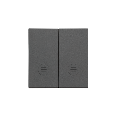 Simon 55 double button for switches and push buttons, graphite mat