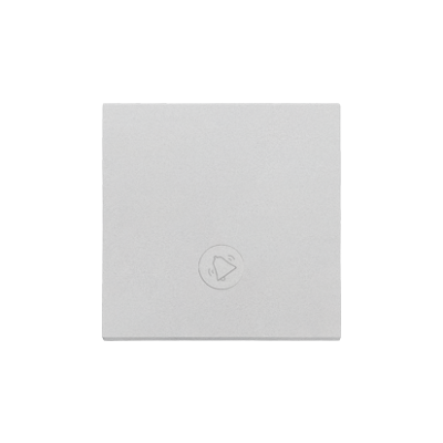 Simon 55 single button for switches and push buttons, matt aluminum