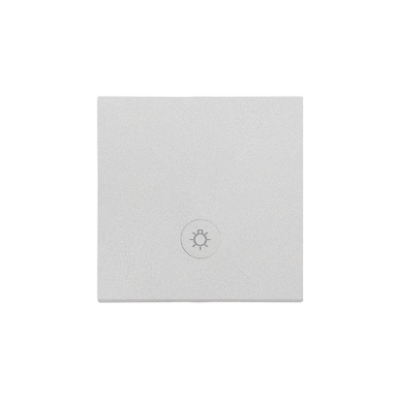 Simon 55 single button for switches and push buttons, matt aluminum