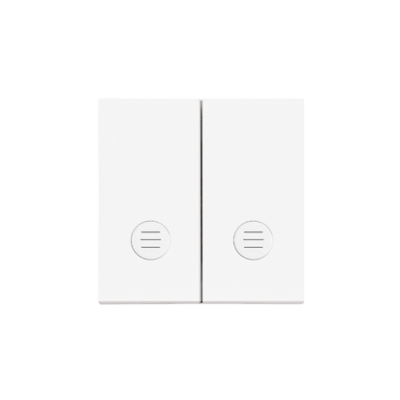 Simon 55 double button for switches and push buttons, white matt