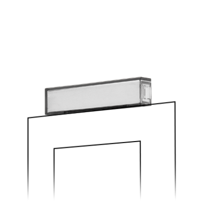 Simon 55 description label, Transparent dark