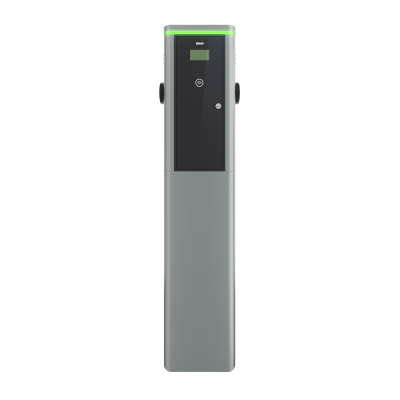 Elektromobilių įkrovimo stotelė „Simon Neon“, ant pjedestalo, trifazė, 32 A, 44 kW, 2 2 tipo lizdai, RFID, MID, 40 A, C tipo 30 mA automatinis jungiklis, A tipo nuotėkio į žemę automatinis jungiklis