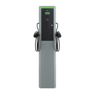 Elektromobilių įkrovimo stotelė „Simon Neon“, ant pjedestalo, trifazė, 32 A, 44 kW, tiesus 2 tipo įkrovimo kabelis, RFID, MID, 4G/LTE modemas, 40 A, C tipo automatinis jungiklis 30 mA, A tipo nuotėkio į žemę automatinis jungiklis