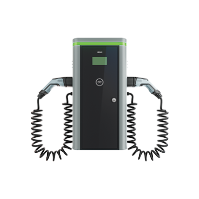 Electric vehicle charging station, Simon Neon, wall mounted, Single phase, 32A, 14.8kW, Type 2 spiral charging cable, RFID, MID, 4G/LTE modem, 40A, C type circuit breaker 30mA, A type earth leakage circuit breaker