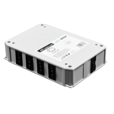 Distribution box, single-phase circuit, 3-pole, Number of inputs: 1, Wieland GST18i®, No. of outputs: 8, 16A, Wieland GST18i®