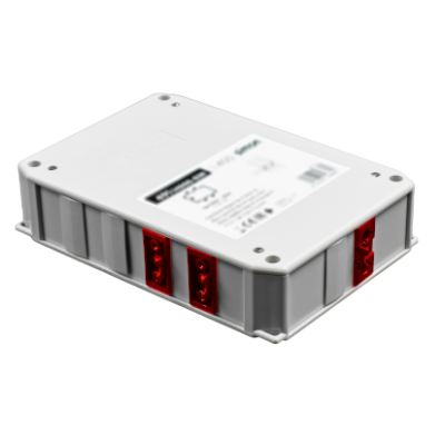 Distribution box, single-phase circuit, stabilized (UPS), 3-pole, Number of inputs: 1, Wieland GST18i® UPS, No. of outputs: 5, 16A, Wieland GST18i® UPS