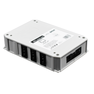Distribution box, three-phase circuit, 5-pole, Number of inputs: 1, 5-pole Wieland GST18i®, No. of outputs: 7, 3-pole Wieland GST18i®, 5-pole Wieland GST18i®