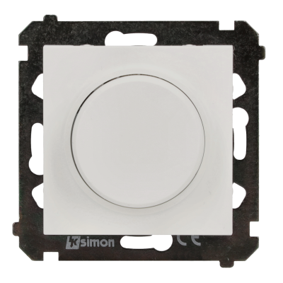 Reguliatorius reguliuojamoms LED lempoms, su sukamuoju-spaudžiamuoju jungikliu, 1 polių, 230 V, modulis, 2 W–200 W