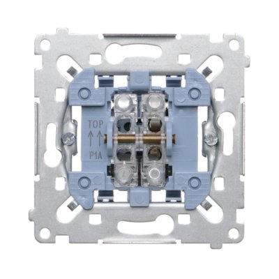 Single contact push button, (Mechanism), 16A, quick connection