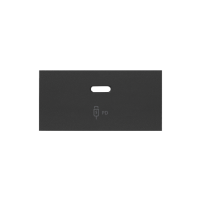 Simon 100 USB-C įkroviklio dangtelis, USB: C, juoda