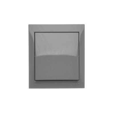 Splash-proof two way switch without pictogram, IP44, 10AX