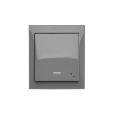 Splash-proof two-way switch with indicator light, IP44, 10AX