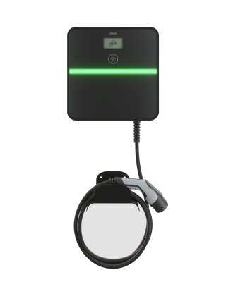 Pagal užsakymą pagamintas produktas, elektromobilių įkrovimo stotelė, „Simon Xenon“, montuojama ant sienos, trifazė, 32 A, 22 000 W, tiesus 2 tipo įkrovimo kabelis, RFID, MID, 4G/LTE modemas (pasirinktinai), Ethernet + RS-485