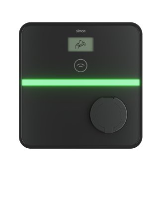 Pagal užsakymą pagamintas gaminys, elektromobilių įkrovimo stotelė, „Simon Xenon“, montuojama ant sienos, vienfazė, 32 A, 7400 W, 2 tipo kištukinė lizda, RFID, MID, 4G/LTE modemas (pasirenkamas), 40 A, C tipo automatinis jungiklis 30 mA, A tipo nuotėkio į