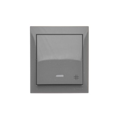 Splash-proof intermediate switch with indicator light, IP44, 10AX